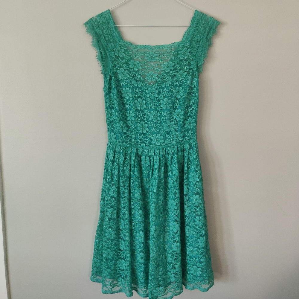 Portmans Lace Green Dress